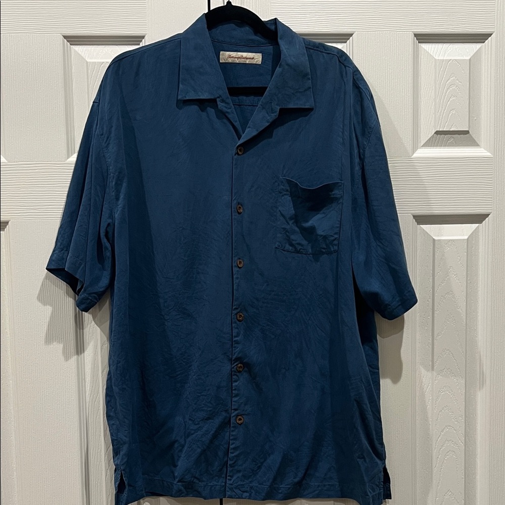 Tommy Bahama Silk Short Sleeve Button-Down Shirt